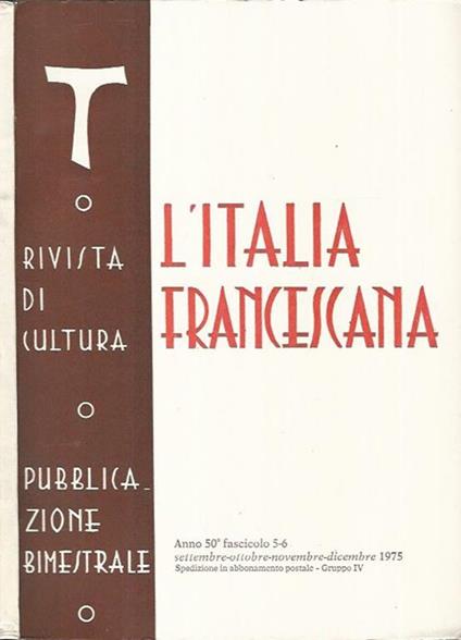 L' Italia Francescana - copertina