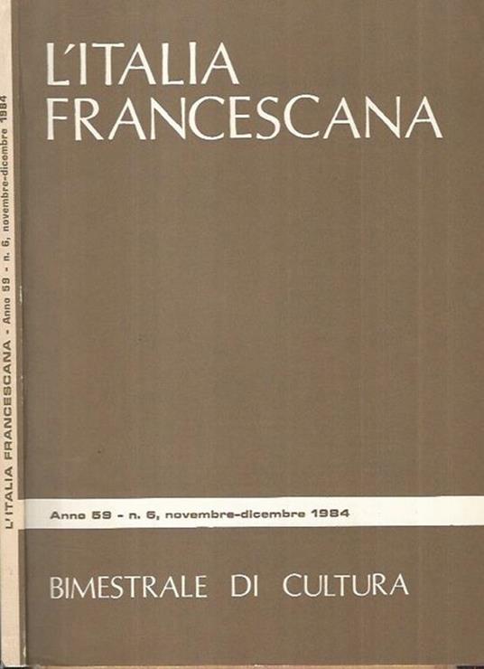 L' Italia Francescana - copertina