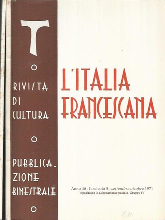 L' Italia Francescana - copertina