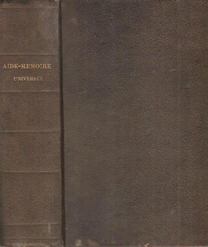 Aide-Mémoire Universel - copertina