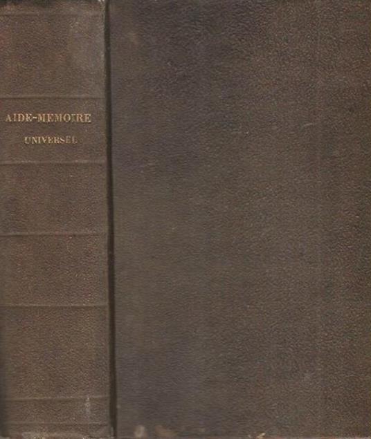 Aide-Mémoire Universel - copertina