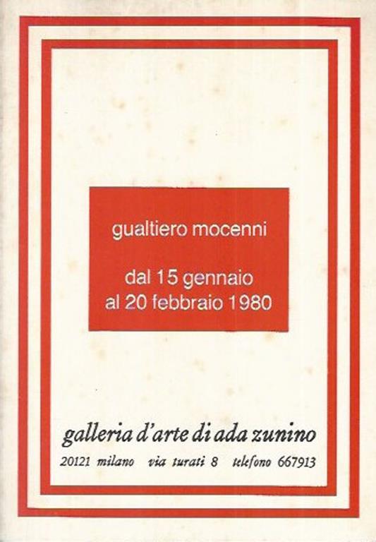 Gualtiero Mocenni - copertina