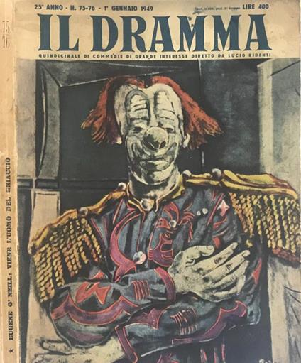 Il Dramma- Anno 25 n° 75-76, Gennaio 1949 - copertina