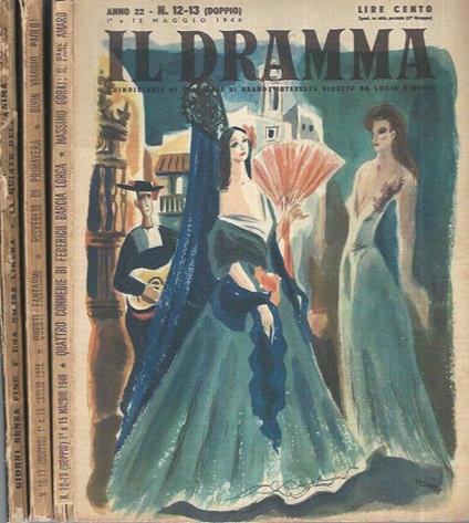 Il Dramma- Anno 22 n° 12-13 16-17 23-24 del 1946 - copertina