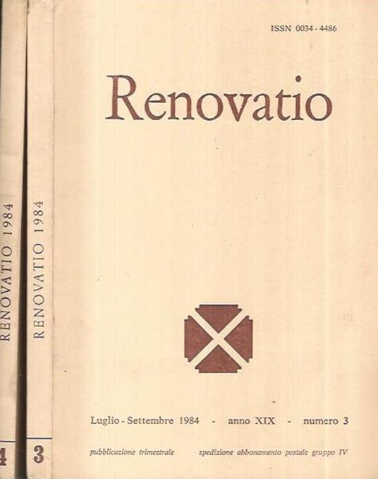 Renovatio 1984 - copertina