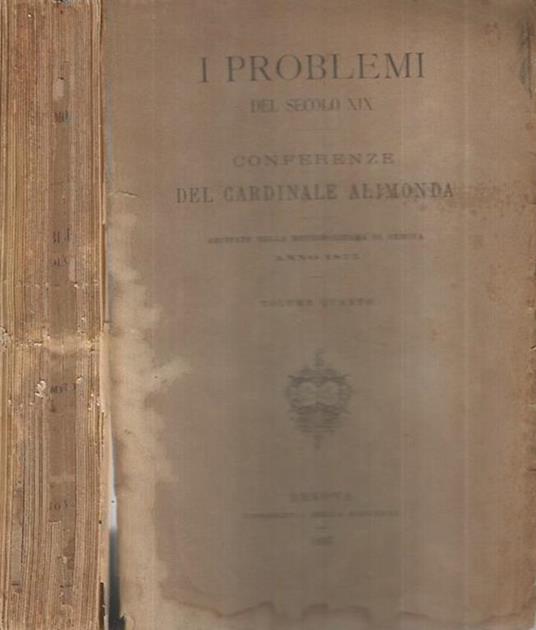 I problemi del secolo XIX - copertina