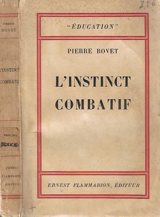 L' instinct combatif - Pierre Bovet - copertina