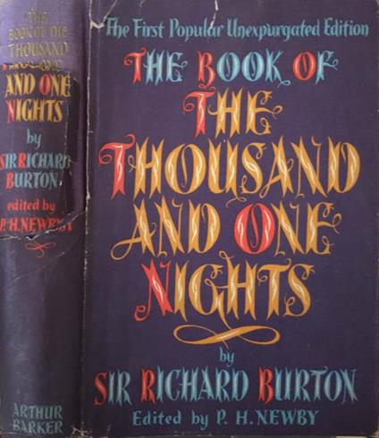The book of the thousand and one nights - Richard Burton - copertina