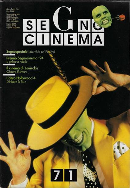Segnocinema Anno XV N° 71 - Paolo Cherchi Usai - copertina
