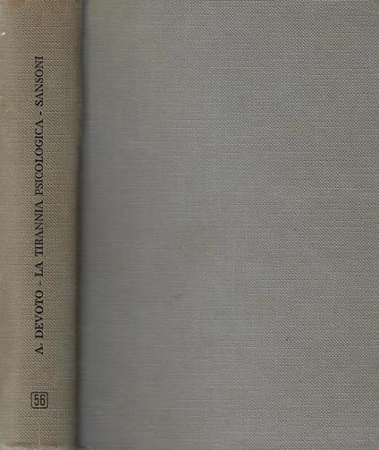 La tirannia psicologica - Andrea Devoto - copertina