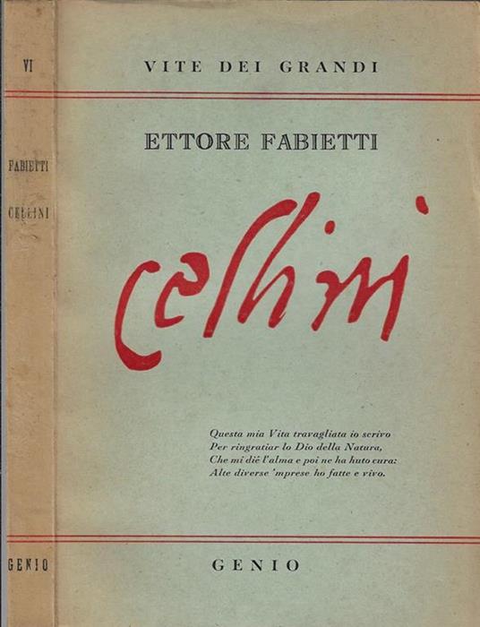 Cellini - Ettore Fabietti - copertina