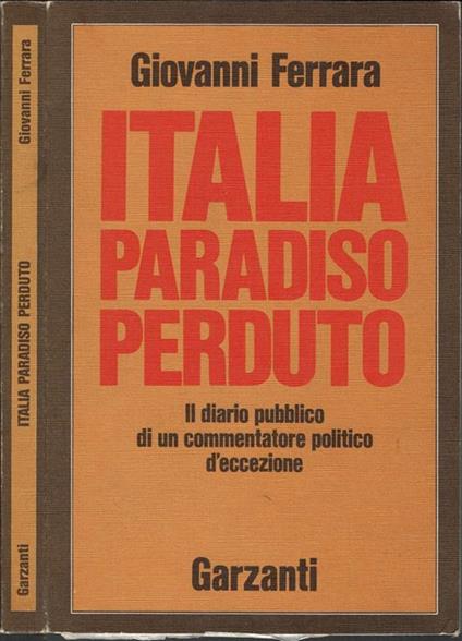 Italia, paradiso perduto - Giovanni Ferrara - copertina