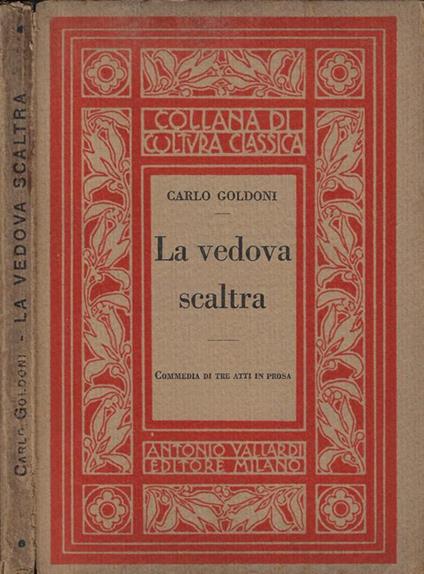 La vedova scaltra - Carlo Goldoni - copertina