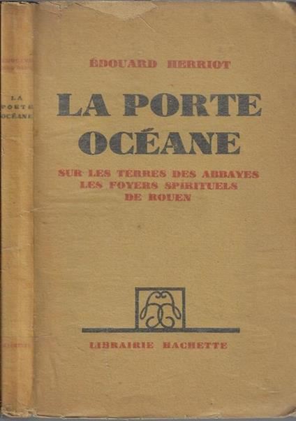La porte océane - Edouard Herriot - copertina