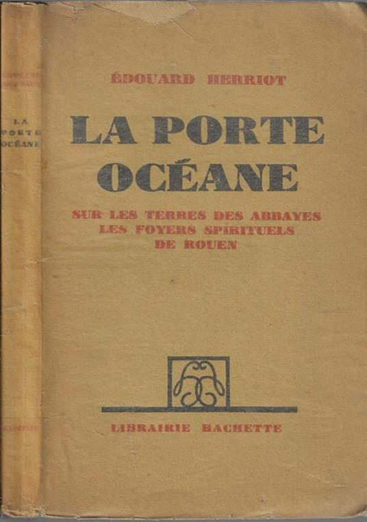 La porte océane - Edouard Herriot - copertina