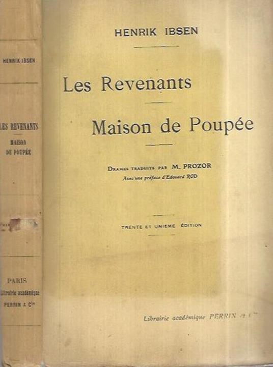 Les Revenants - Maison de Poupée - Henrik Ibsen - copertina