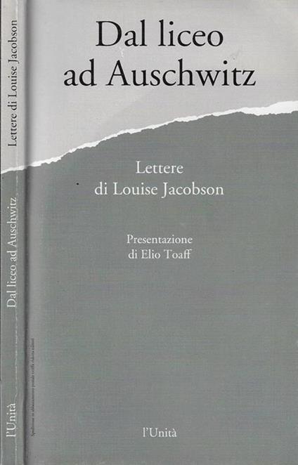 Dal liceo ad Auschwitz - Louise Jacobson - copertina
