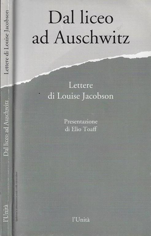 Dal liceo ad Auschwitz - Louise Jacobson - copertina