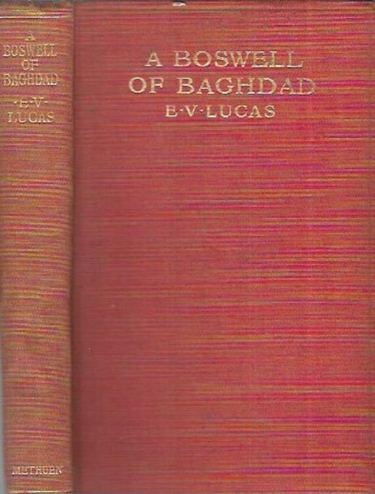 A boswell of Baghdad - E. V. Lucas - copertina