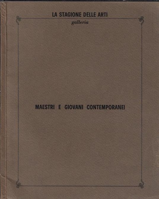 Maestri e giovani contemporanei - Cesare Maccari - copertina