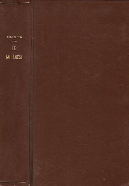 Le milanesi - Giuseppe Marotta - copertina