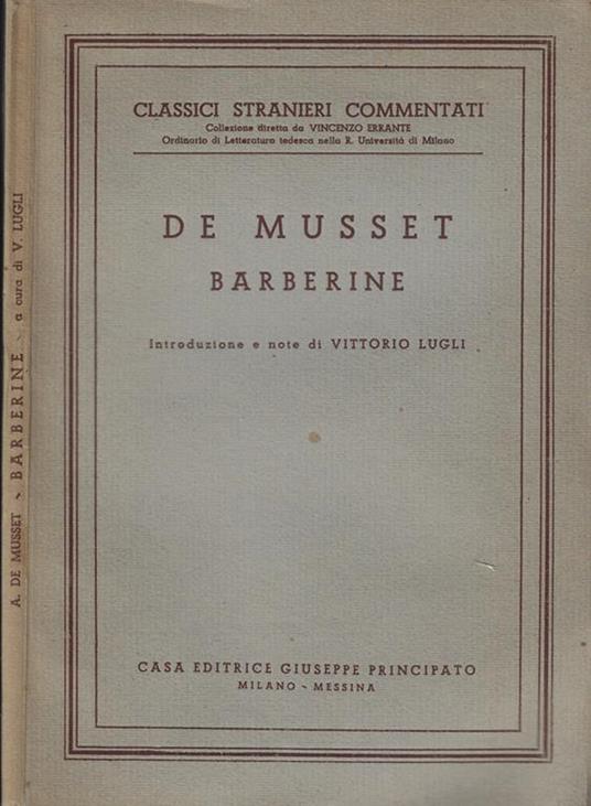 Barberine - Alfred de Musset - copertina