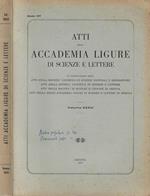 Atti della accademia ligure di scienze e lettere Volume XXXIV Annata 1977