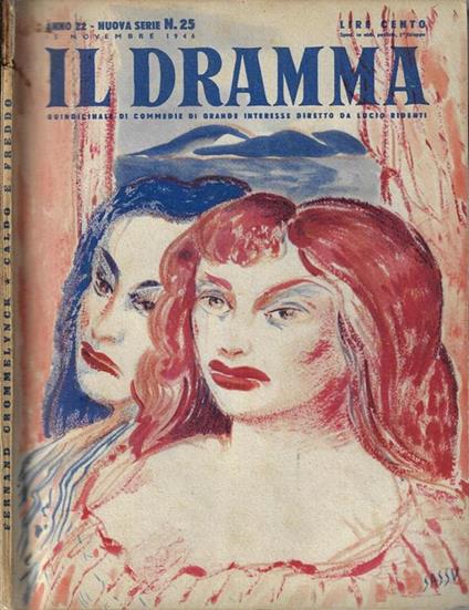 Il Dramma Anno 22 N. 25 - Lucio Ridenti - copertina