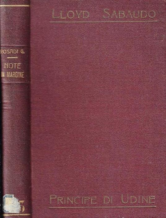 Note in margine - Giovanni Rosadi - copertina