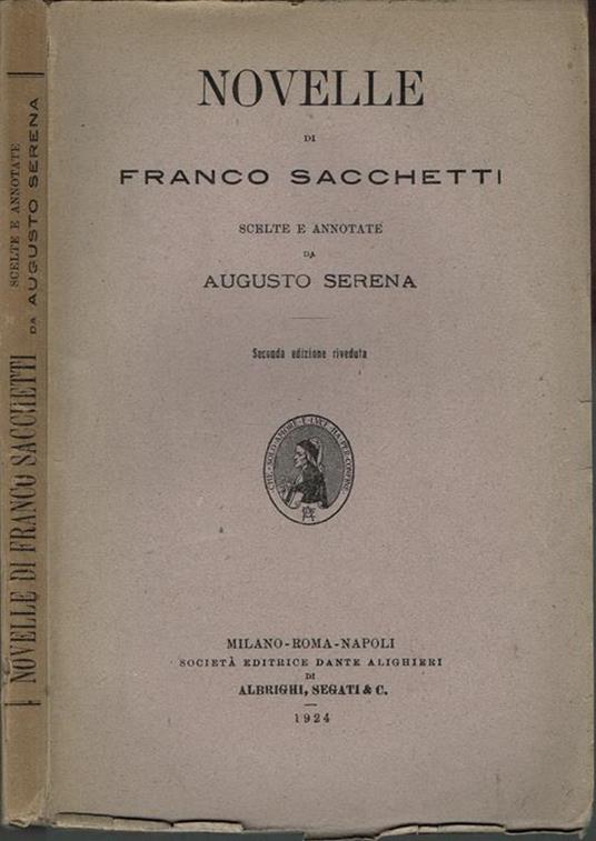 Novelle - Franco Sacchetti - copertina