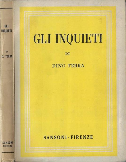 Gli inquieti - Dino Terra - copertina