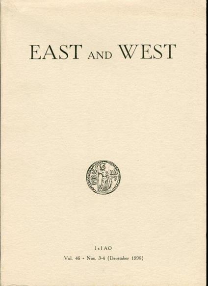 East and West. Vol. 46 - Nos. 3-4 - copertina