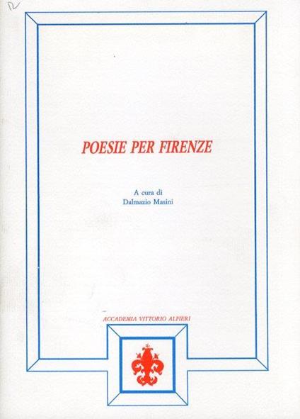 Poesie per Firenze - copertina