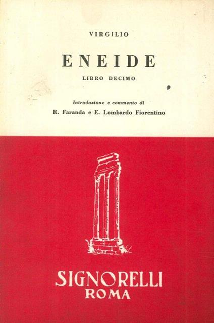 Eneide Libro decimo - Publio Virgilio Marone - copertina