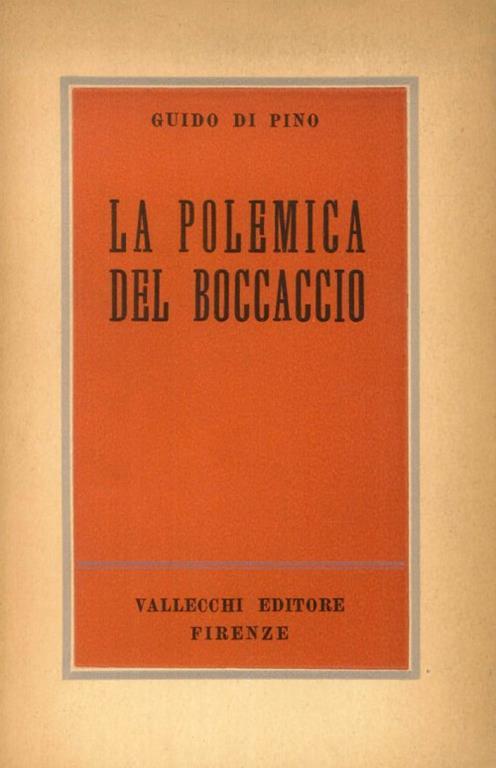 La Polemica del Boccaccio - Guido Di Pino - copertina