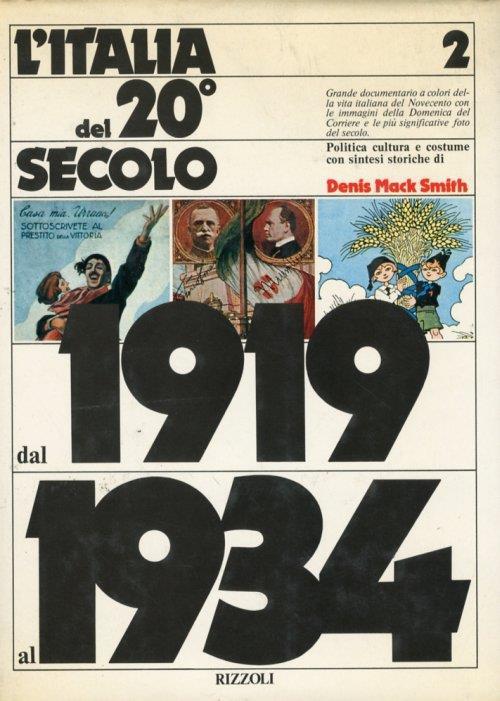 L' Italia del 20° Secolo. Dal 1919 al 1934 - Denis Mack Smith - copertina
