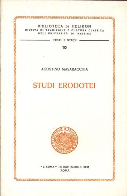 Studi Erodotei - Agostino Masaracchia - copertina