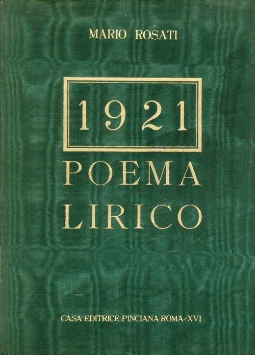 1921. Poema Lirico - Mario Rosati - copertina