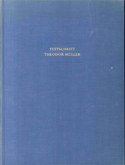 Festschrift Theodor Müller. Zum 19 April 1965. Studien Zur Geschichte Der Europaischen Plastik - copertina