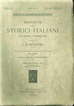 Rerum Italicarum Scriptores. Raccolta degli Storici Italiani dal Cinquecento al Millecinquecento ordinata da L.A. Muratori. Fasc. 64. Fasc. 2 del T. XXVI-P.I
