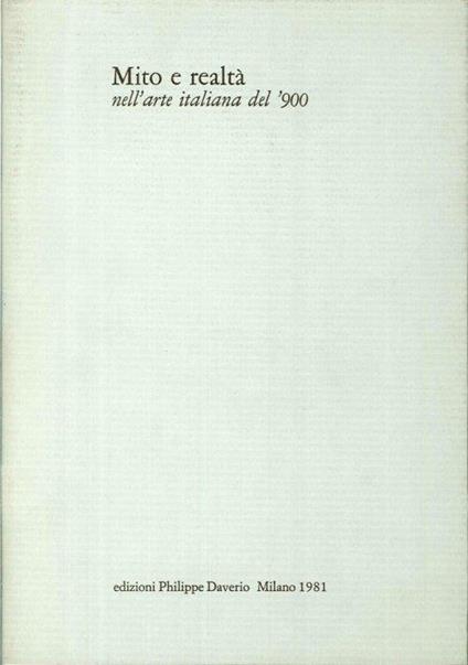 Mito e realtà nell'arte Italiana del '900 - copertina