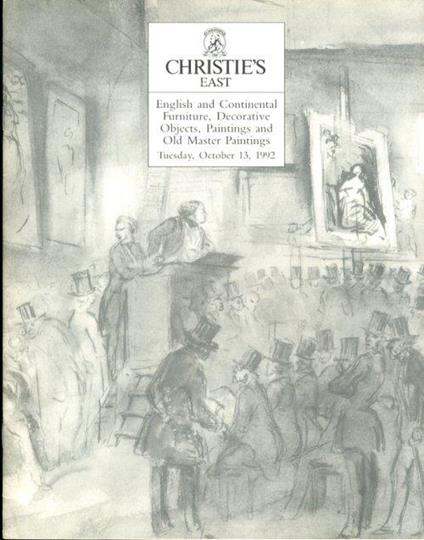 English and Continental Furniture, Decorative Objects, Paintings and Old Master Paintigns. 13 October 1992 - copertina