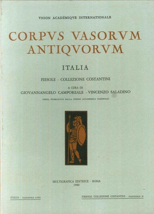 Corpus Vasorum Antiquorum. Fiesole, Collezione Costantini. Fascicolo II - copertina