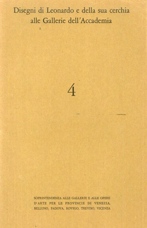 Disegni di Leonardo e della sua cerchia alle Gallerie dell'Accademia - copertina