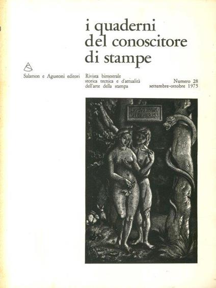 I quaderni del conoscitore di stampe. N. 25 - copertina