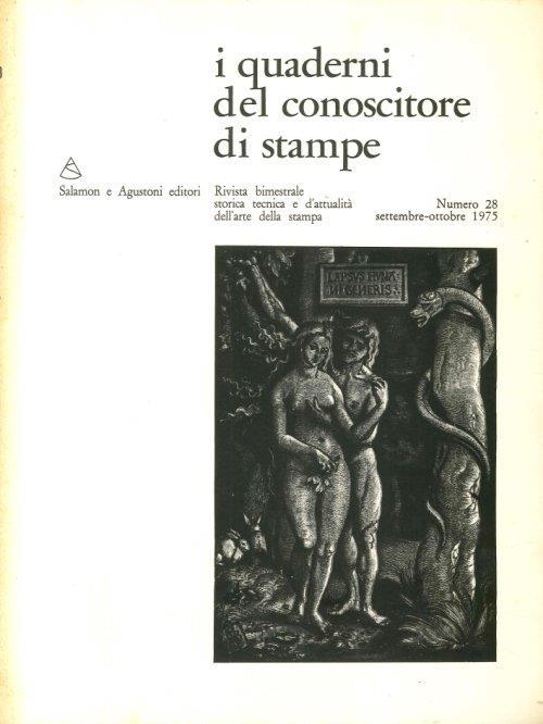 I quaderni del conoscitore di stampe. N. 25 - copertina