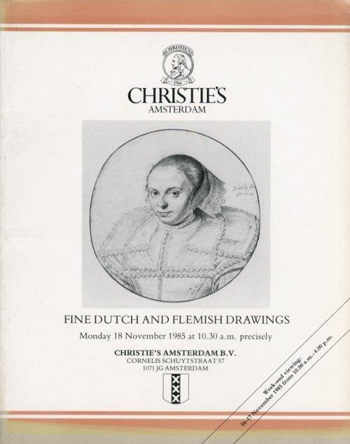Fine Dutch and Flemish Drawings. 18 November 1985 - copertina