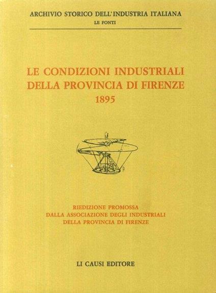 Le Condizioni Industriali della Provincia di Firenze 1895 - copertina