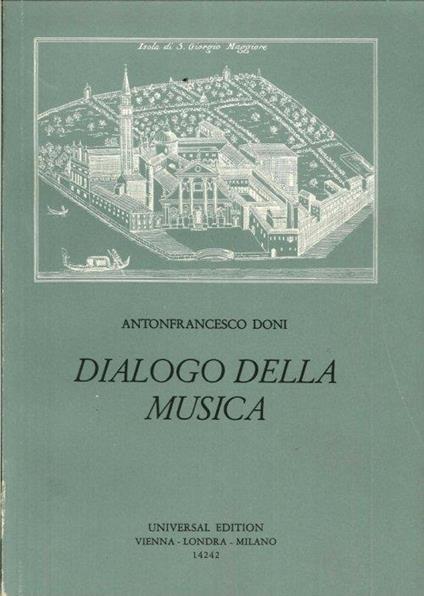 Dialogo della Musica - Anton F. Doni - copertina