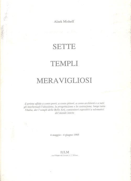 Alzek Misheff. Sette Templi Meravigliosi - copertina